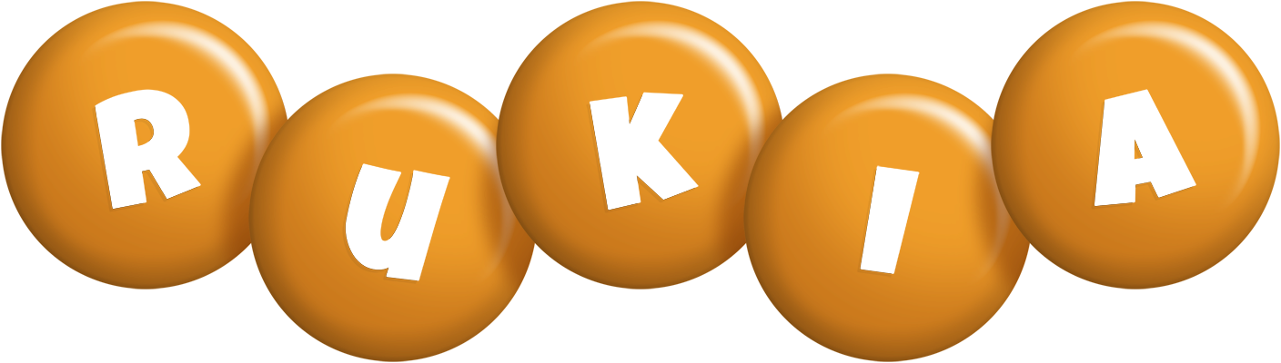 Rukia candy-orange logo