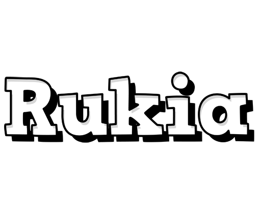 Rukia snowing logo