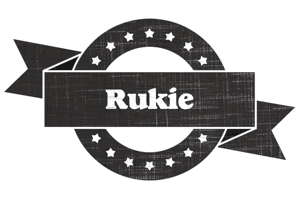 Rukie grunge logo
