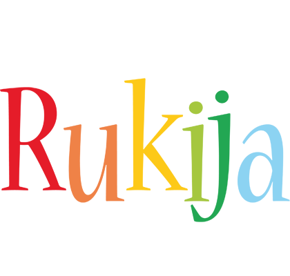 Rukija birthday logo