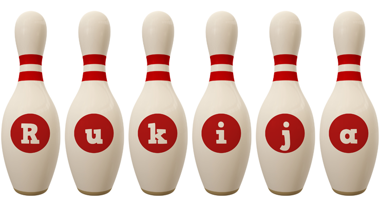 Rukija bowling-pin logo