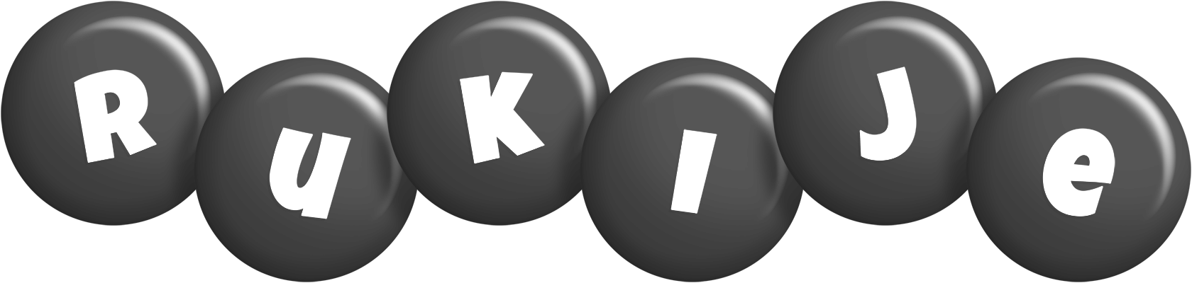 Rukije candy-black logo