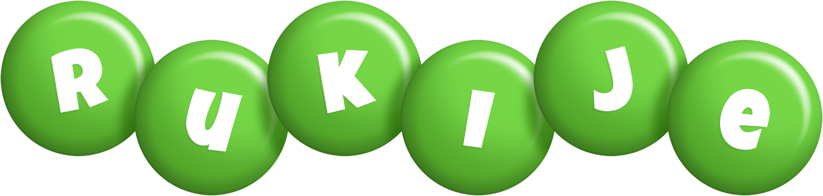 Rukije candy-green logo