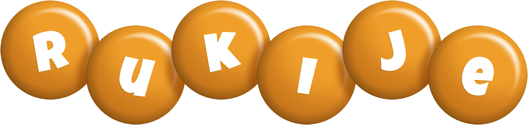 Rukije candy-orange logo
