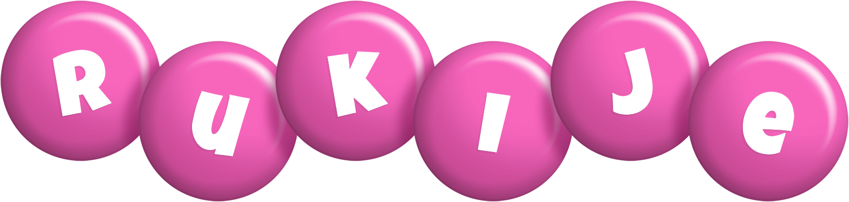 Rukije candy-pink logo