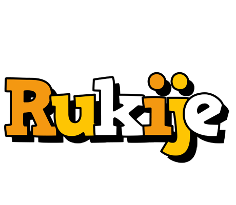 Rukije cartoon logo