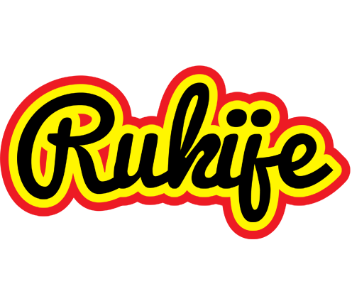 Rukije flaming logo