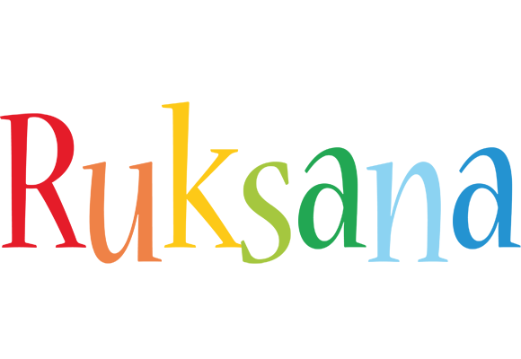 Ruksana birthday logo