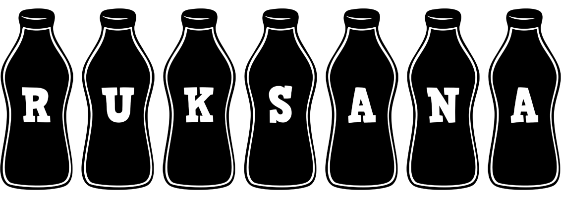 Ruksana bottle logo