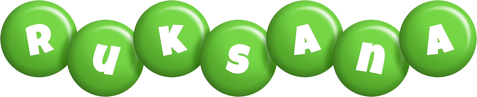 Ruksana candy-green logo