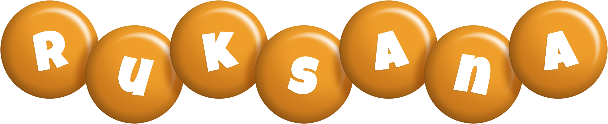 Ruksana candy-orange logo