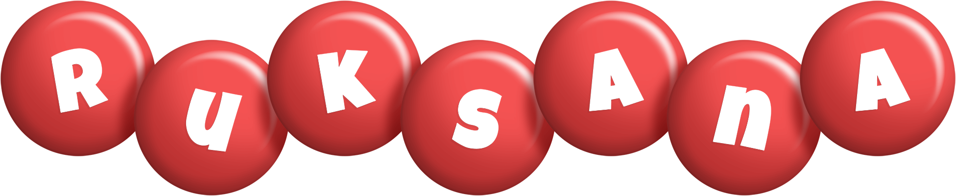 Ruksana candy-red logo