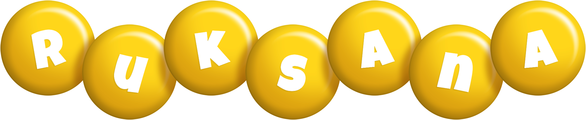 Ruksana candy-yellow logo