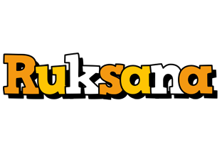 Ruksana cartoon logo