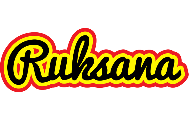 Ruksana flaming logo