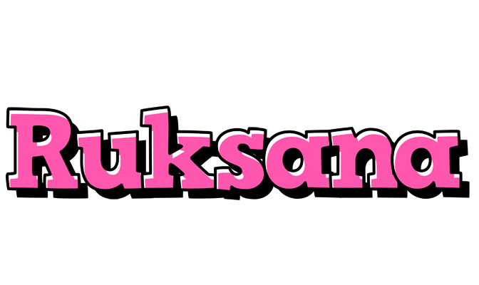 Ruksana girlish logo