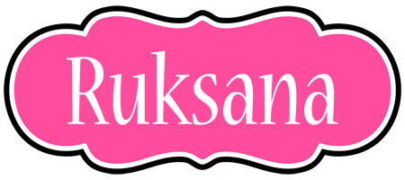 Ruksana invitation logo