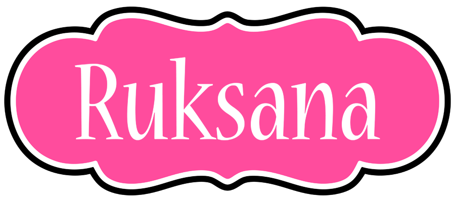 Ruksana invitation logo