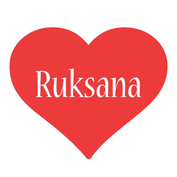 Ruksana love logo