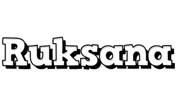 Ruksana snowing logo