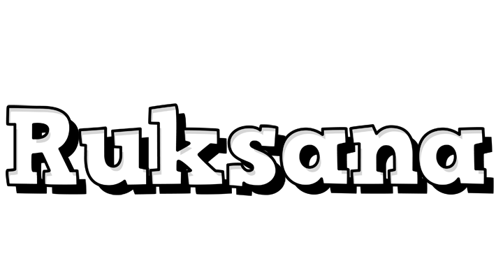 Ruksana snowing logo
