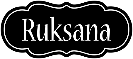 Ruksana welcome logo