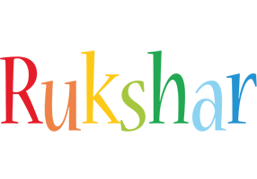 Rukshar birthday logo