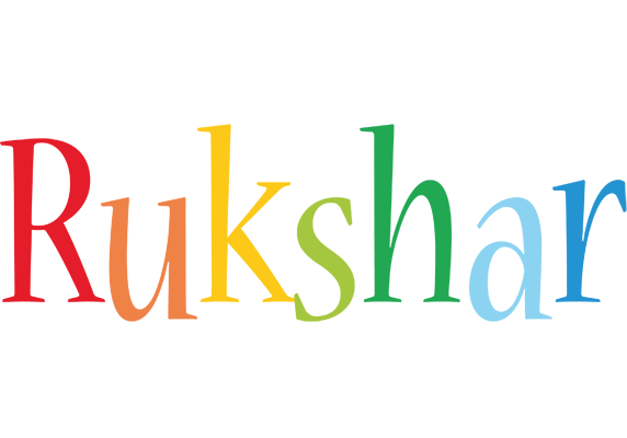 Rukshar birthday logo