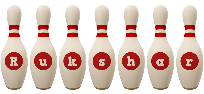 Rukshar bowling-pin logo