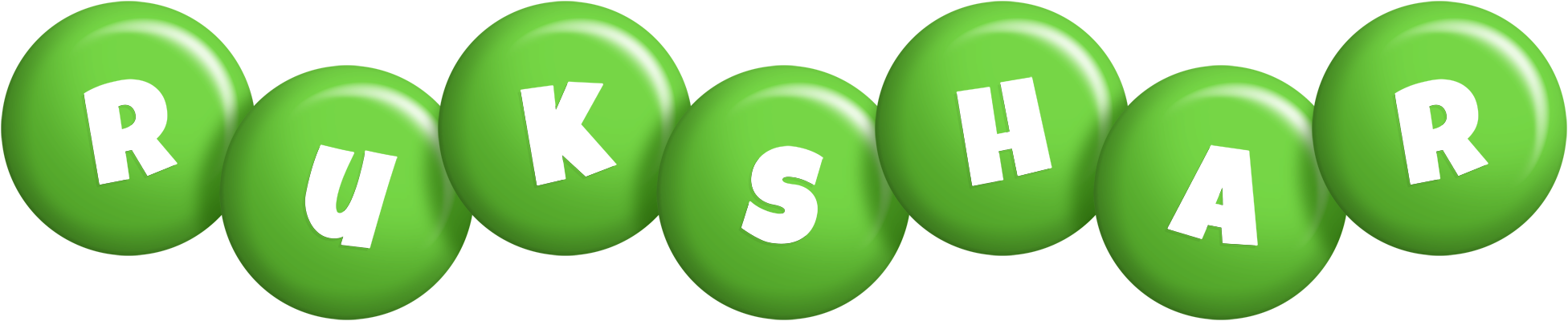 Rukshar candy-green logo