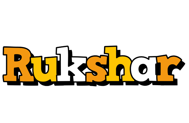 Rukshar cartoon logo