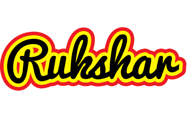 Rukshar flaming logo
