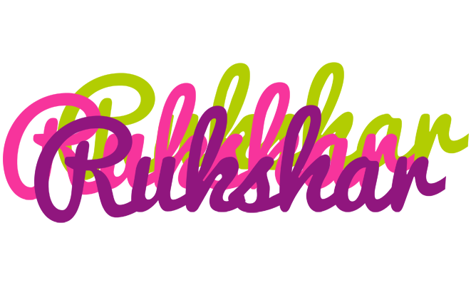 Rukshar flowers logo