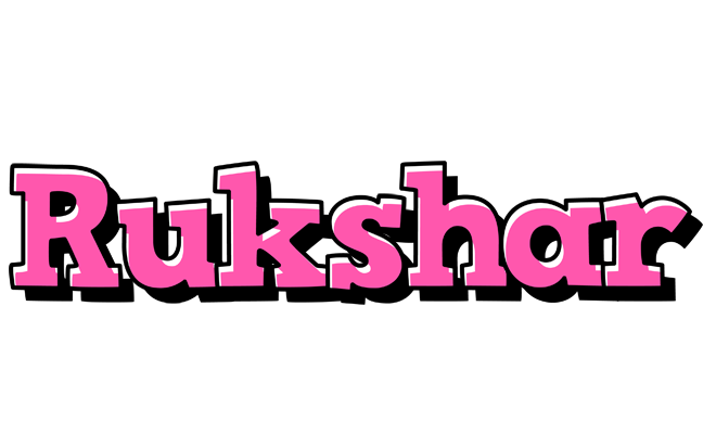 Rukshar girlish logo