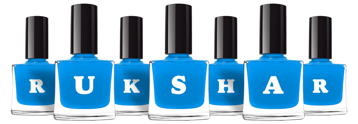 Rukshar glossy logo