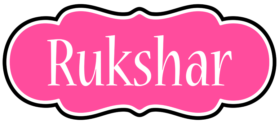 Rukshar invitation logo