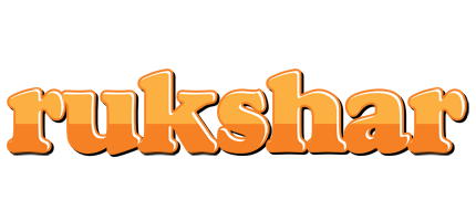 Rukshar orange logo