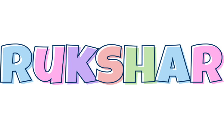 Rukshar pastel logo