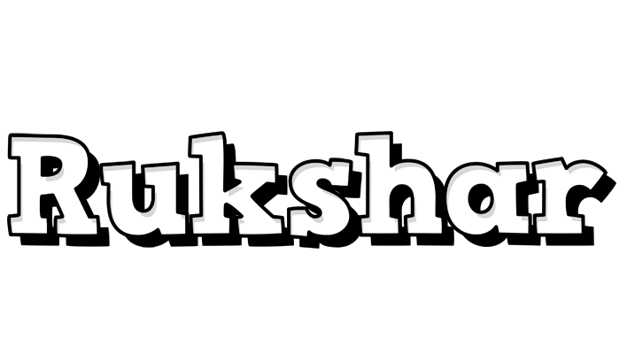 Rukshar snowing logo