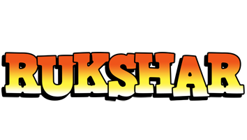 Rukshar sunset logo