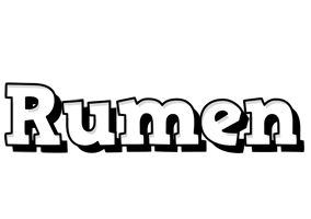 Rumen snowing logo