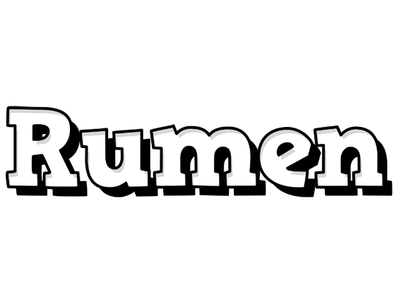 Rumen snowing logo