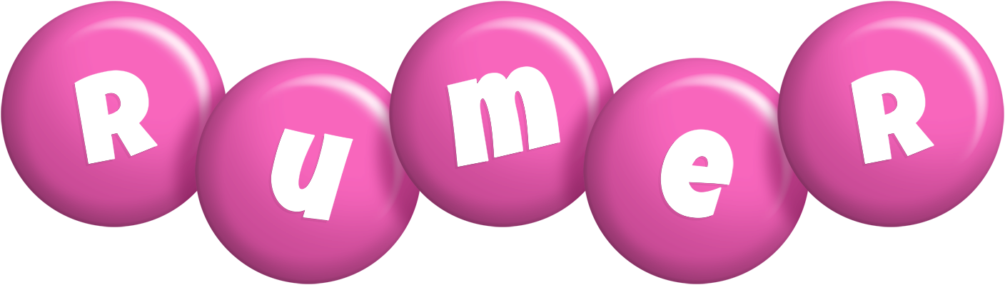Rumer candy-pink logo