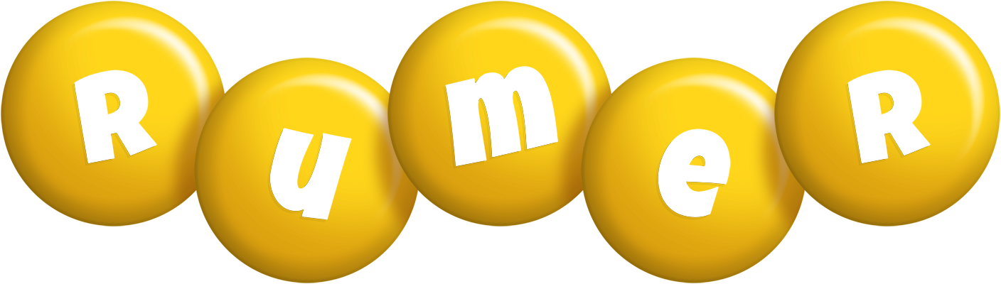 Rumer candy-yellow logo
