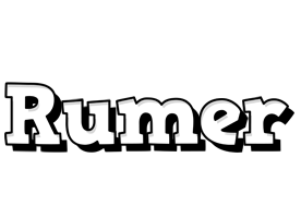 Rumer snowing logo