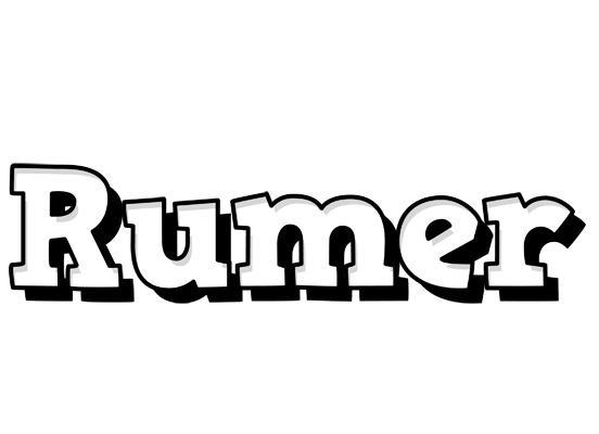 Rumer snowing logo