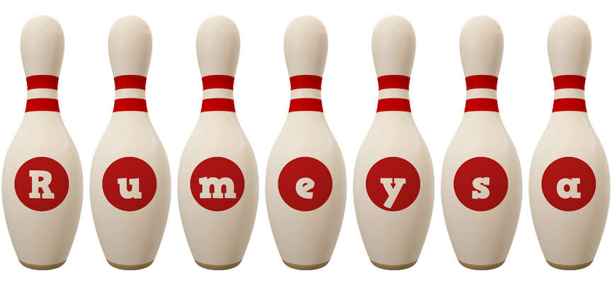 Rumeysa bowling-pin logo