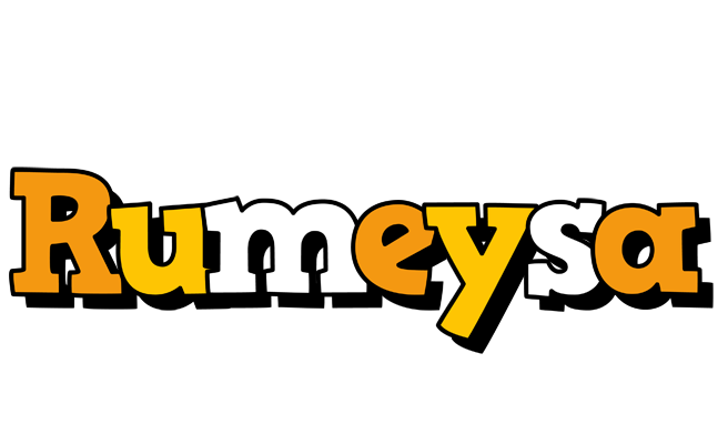 Rumeysa cartoon logo