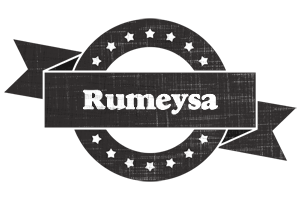 Rumeysa grunge logo