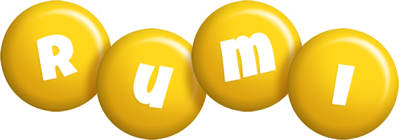 Rumi candy-yellow logo